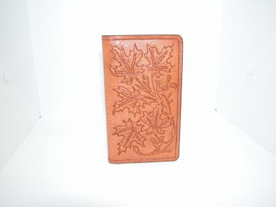 Wallets Roper & Checkbook Style, Custom, Full Grain Leather, Hand tooled, Hand made in the Okanagan, Oliver, B.C., Canada.