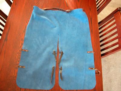 Chaps, Full Grain Leather, Hand tooled, Hand made in the Okanagan, Oliver, B.C., Canada.