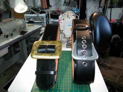 Santa Belts, Custom, Full Grain Leather, Hand tooled, Hand made in the Okanagan, Oliver, B.C., Canada.