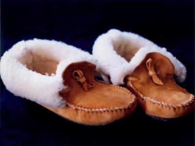 Sheep and deer skin Moccasins, Custom, Full Grain Leather, Hand tooled, Hand made in the Okanagan, Oliver, B.C., Canada.