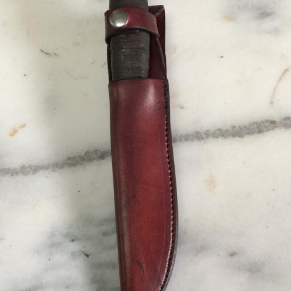 Knife Sheath Assorted, Custom, Full Grain Leather, Hand tooled, Hand made in the Okanagan, Oliver, B.C., Canada.