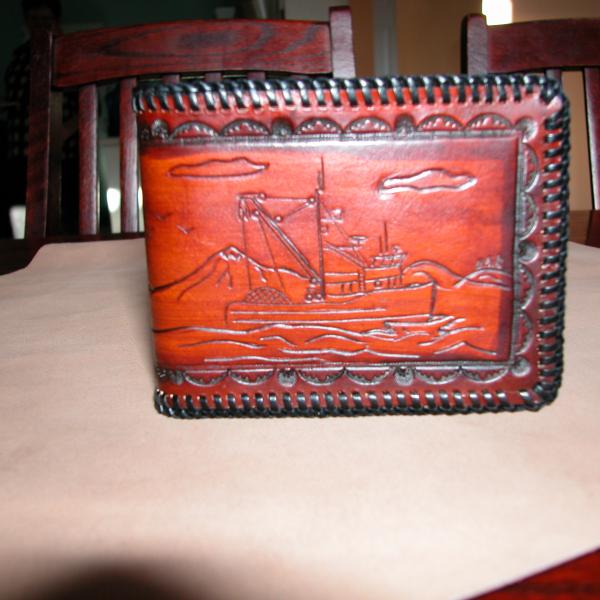 Wallets, Custom, Full Grain Leather, Hand tooled, Hand made in the Okanagan, Oliver, B.C., Canada.