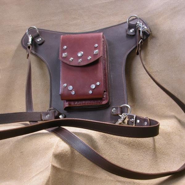 Purse Custom, Full Grain Leather, Hand tooled, Hand Made in the Okanagan, Oliver, B.C., Canada.