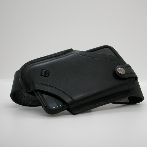 Cell Phone Holster, Custom, Full Grain Leather, Hand tooled, Hand Made in the Okanagan, Oliver, B.C., Canada.