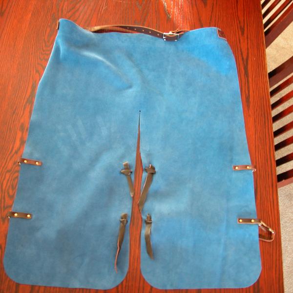 Chaps, Full Grain Leather, Hand tooled, Hand made in the Okanagan, Oliver, B.C., Canada.