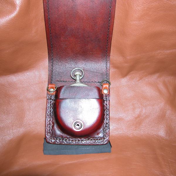 Watches & Pocket Watch Straps, Custom, Full Grain Leather, Hand tooled, Hand made in the Okanagan, Oliver, B.C., Canada.